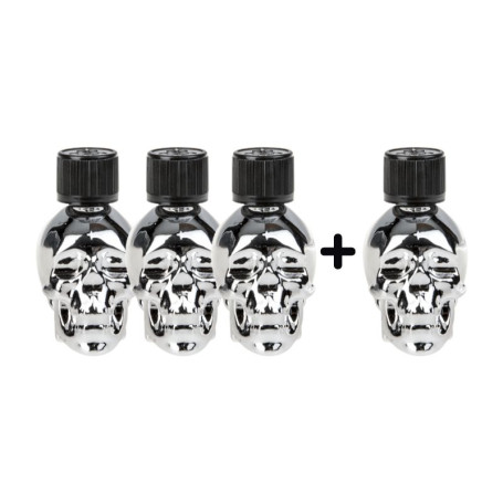 Pack 3+1 Amyl Silver Skull