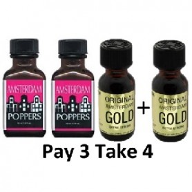 Pack Popper 2 Amsterdam XL + 2 Original Gold 3 + 1